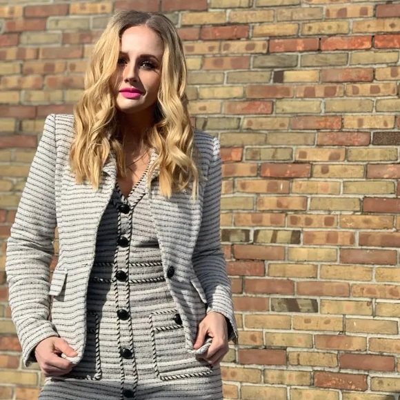 Veronica Beard Jackets \u0026 Coats | Veronica Beard Hosanna Dickey Jacket | Color: Black/Cream | Size: 6 | Raiderie's Closet